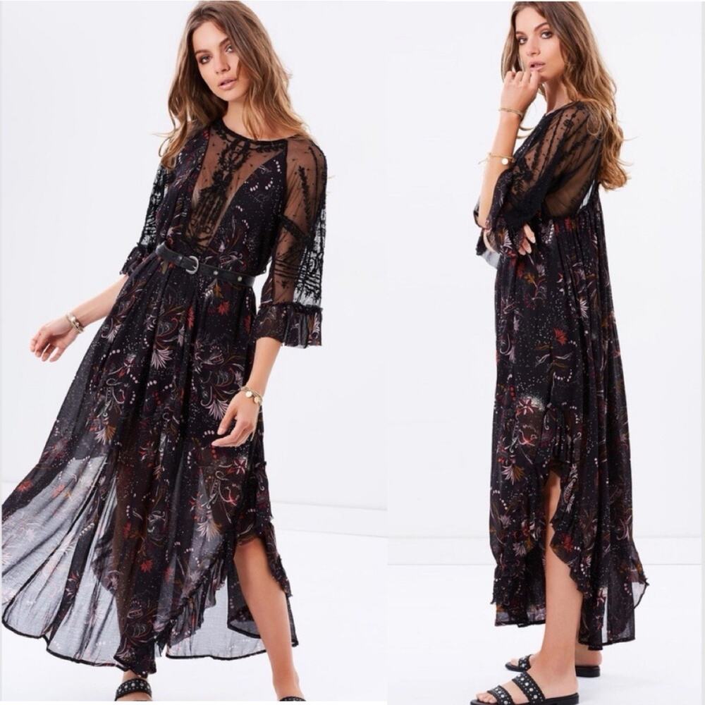 Free People Spirit of The Wild Maxi Dress